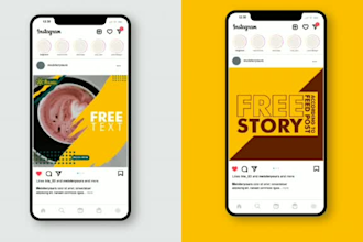 design a professional instagram flyer poster