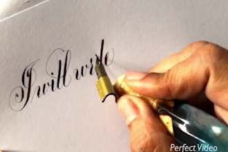 Review  write anything in copperplate  calligraphy