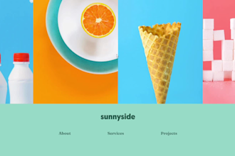 create a website with HTML, CSS and javascript
