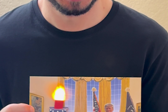 create a funny trump birthday message video