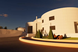 design and render photorealistic building exteriors