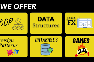 code java task, project, game using oop design pattern javafx swing, spring boot