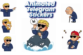 do animated sticker, telegram sticker, animated gif, crypto sticker, animate pfp