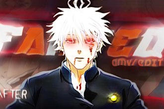 make 2x eye catchy amv thumbnails to gain viewers attention