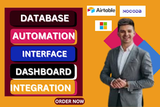 setup nocodb database, airtable, baserow, coda database for you