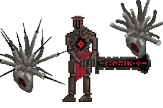 create pixel art, 8bit character, game animation assets background sprites sheet