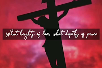 create a christian outstanding animated lyrics video for your song
