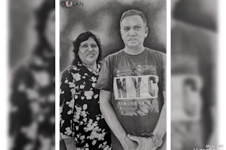 amazing realistic pencil couple portrait from your photo