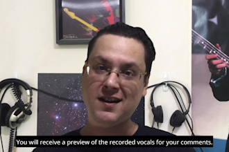 record vocals for songs and jingles
