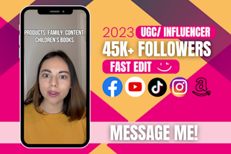 create ugc user generate content for tiktok, yt shorts, and instagram video ads