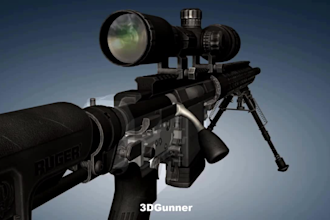 create fps animation, 3d fps animation, fps model, cgi model, weapon design,