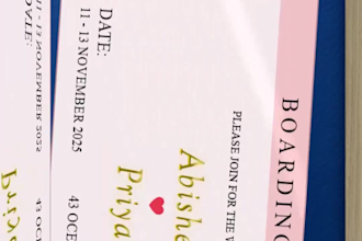 design modern and elegant wedding invitation cards video