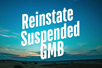 reinstate and fix suspended google my business profile