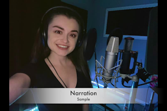 record high quality english voice overs, studio dubbing