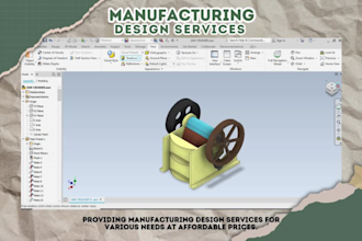 provide 3d and 2d cad design services in autodesk inventor