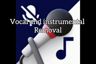 remove vocal,instrumental on any song in less than 24hrs