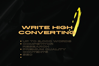 be an SEO content writer or a web content writer