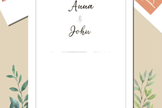create a wedding invitation video or card