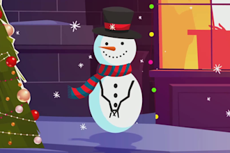 create 2d animation video, nursery rhymes and children stories