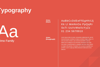 design a modern logo with a brand style guide