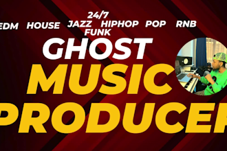 be your ghost producer for custom beats and industry tracks
