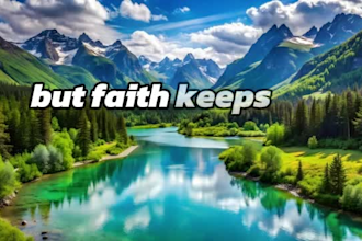 create animated lyric video, kinetic typography with stock footage