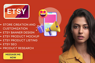 do etsy shop set up etsy mockup etsy banner setup etsy store listing SEO