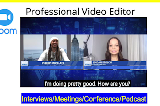 edit your zoom video, interview, webinar, podcast and any
