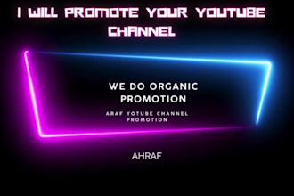 promote your youtube music video channel organically and shoutout to 5k audience
