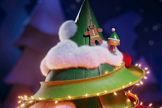 create 3d christmas animation video, christmas logo animation and new year gif