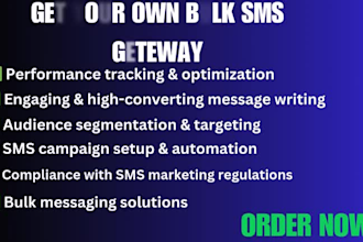 send bulk sms blast, email marketing campaign, SMS marketing and template