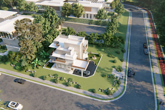do 3d modeling, landscape design, and architecture rendering by lumion