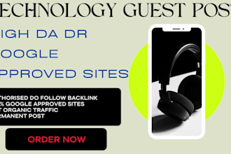 publish high da tech guest post with authority backlink