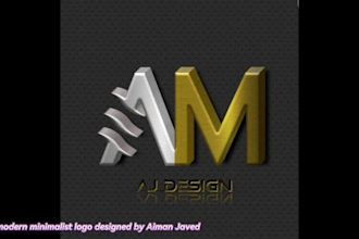 design a modern minimalist logo for your brand or business
