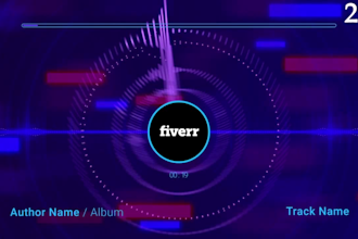 create amazing audio spectrum or music visualizer for you