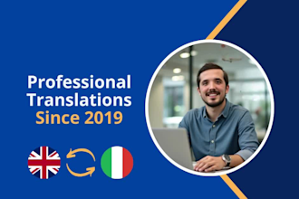 manually translate from english to italian and vice versa