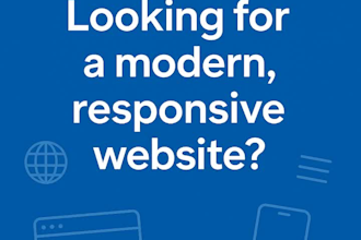 create a responsive website HTML, CSS, javascript