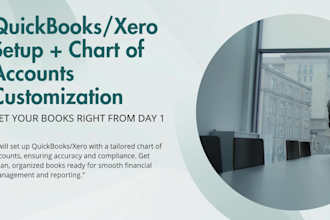 do quickbooks and xero setup with chart of accounts customization