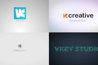 make clean elegant logo reveal video