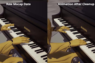 cleanup motion capture mocap animation data for you