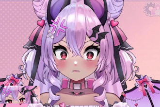 design male or female live2d vtuber model, vtuber commission, vtuber rigging,