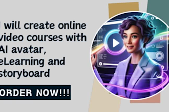 create online video courses with ai avatar elearning and storyboard