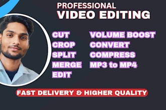 cut, crop, convert, merge edit videos mp4