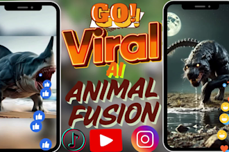 do viral ai hybrid animal fusion animation ai cat videos ai stories fusion video