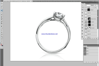 do high quality jewelry images retouch in photoshop