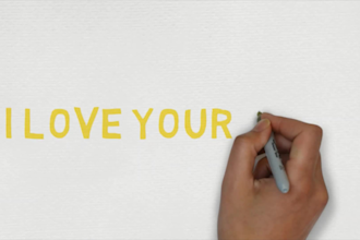 animate the happy birthday video on the white board