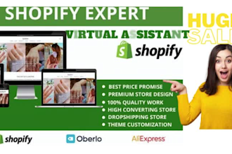 shopify virtual assistant shopify store manager shopify marketing expert
