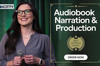 record professional audiobook narration female voiceover for ebook audible acx