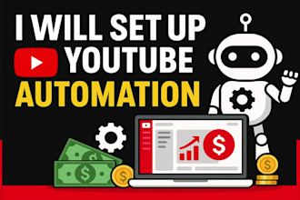 set up youtube channel automation cash cow videos, faceless videos, tiktok viral