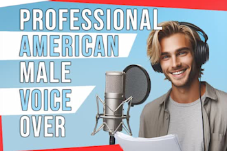 record an american male voice over